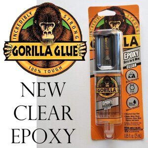 Gorilla Glue Clear Epoxy 5 minutes .85 fl oz Clear Water Resistant Gap-filling B